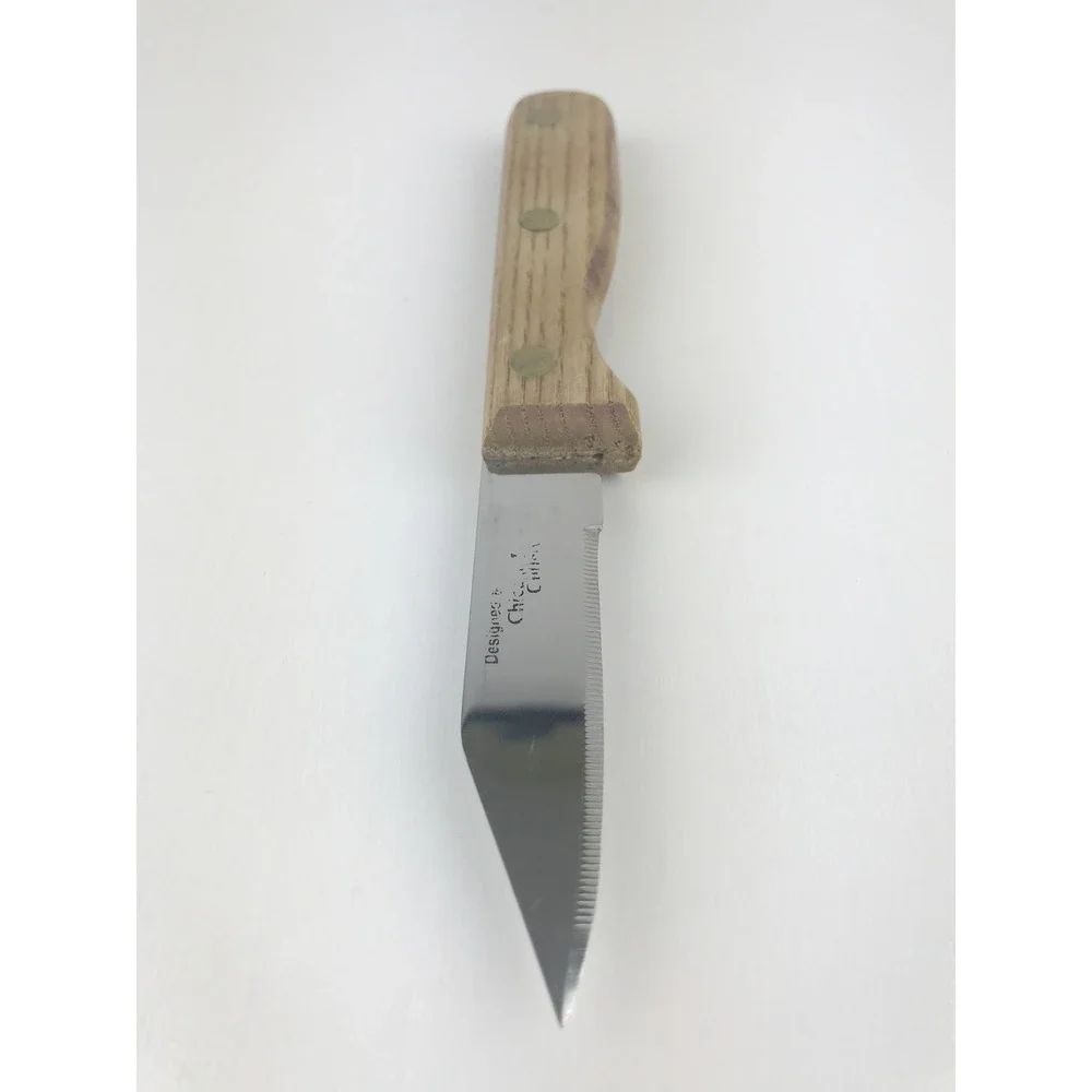 Chicago Cutlery Paring Utility Knife Walnut Wood‎ Handle Stainless Steel 3
